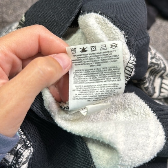 Vintage Nike Club All Over Print Hooded Sweatshirt Size Small - Picture 9 of 11